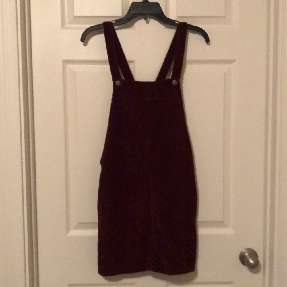 Burgundy corduroy dress